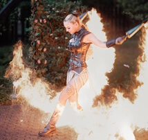 Feuer Shows Geburtstag